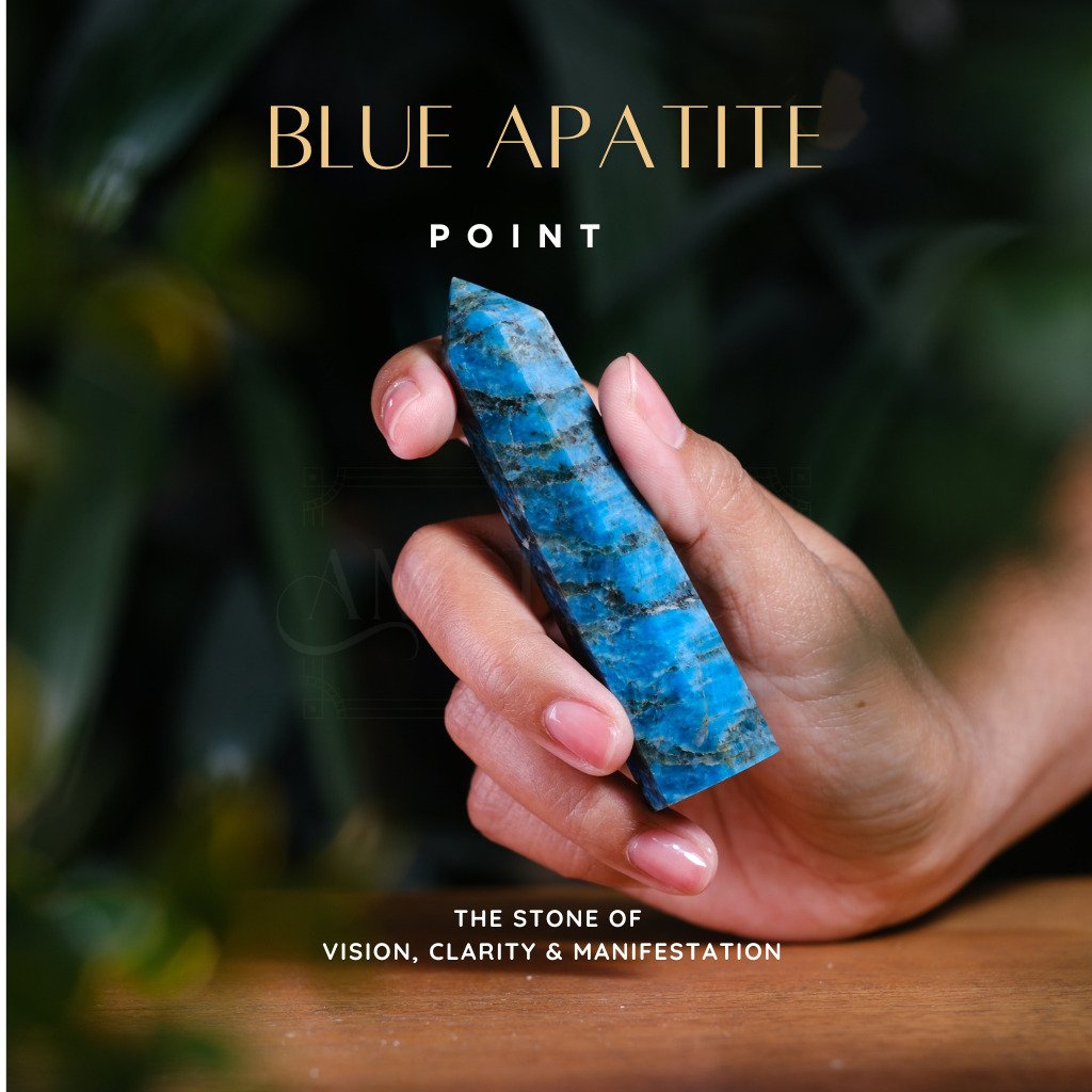 Blue Apatite Point